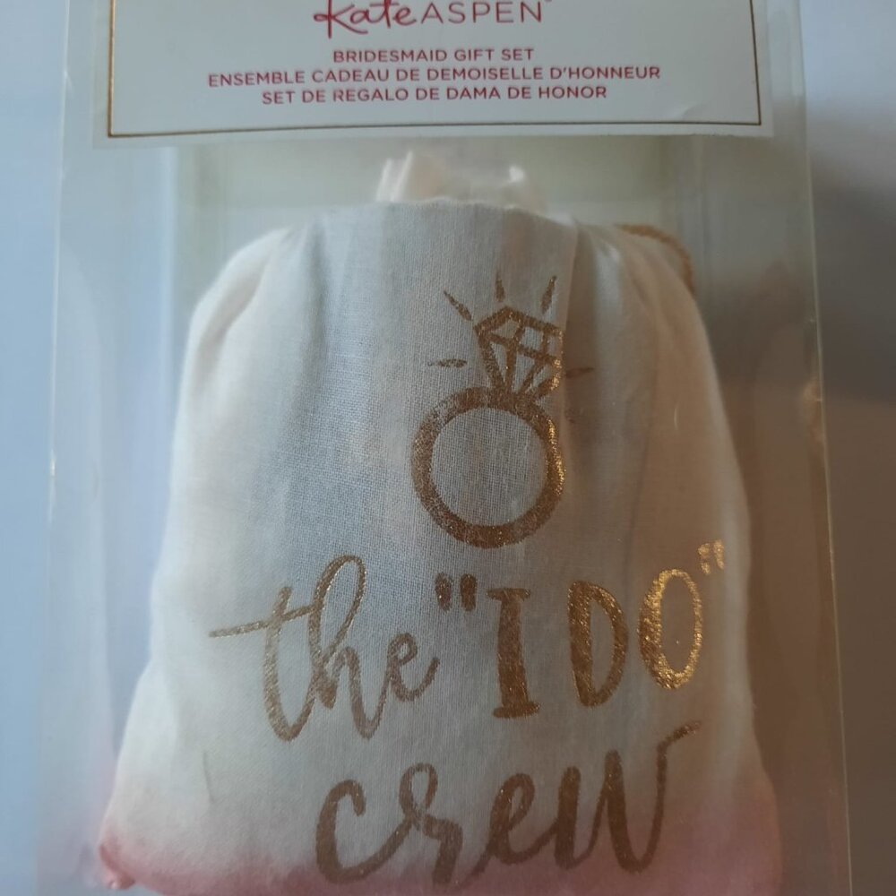 Kate Aspen "I Do Crew" Gift for Bridesmaid Set NEW in package